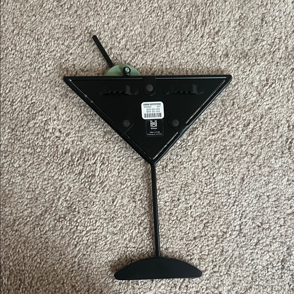 Urban Outfitters Martini Wall Accent with Green Olive Detail - Picture 3 of 3